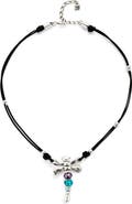 UNODE50 Dragonfly Leather Necklace
