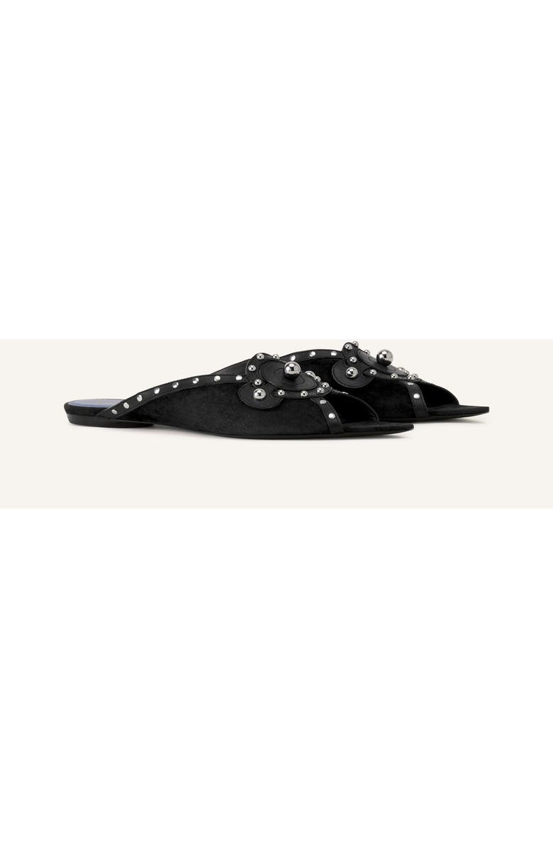 Lanvin Eclipse Arch Flat Mule, Alternate, color, Black