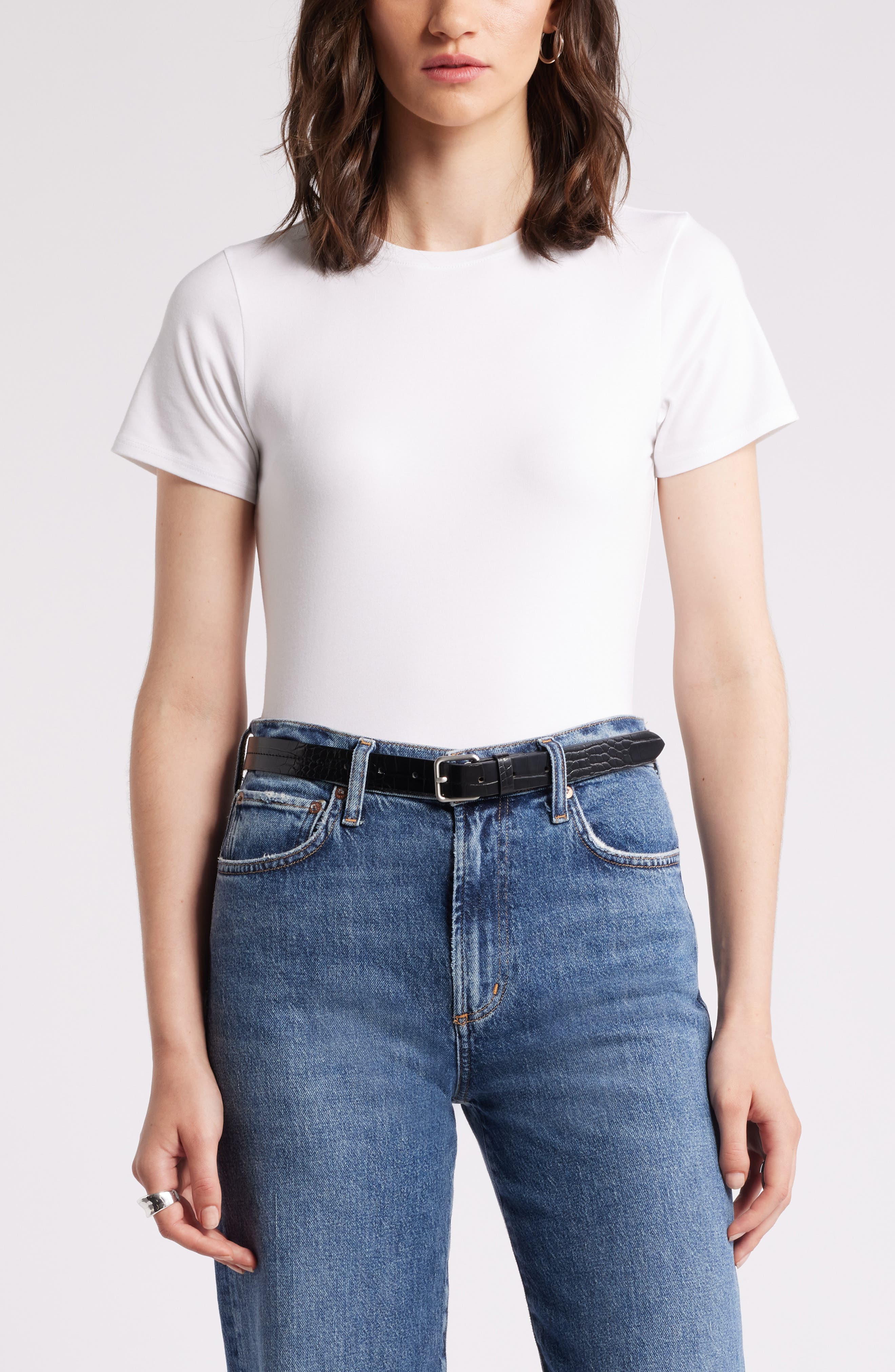 Pima Cotton Blend Crewneck T-Shirt - image 5