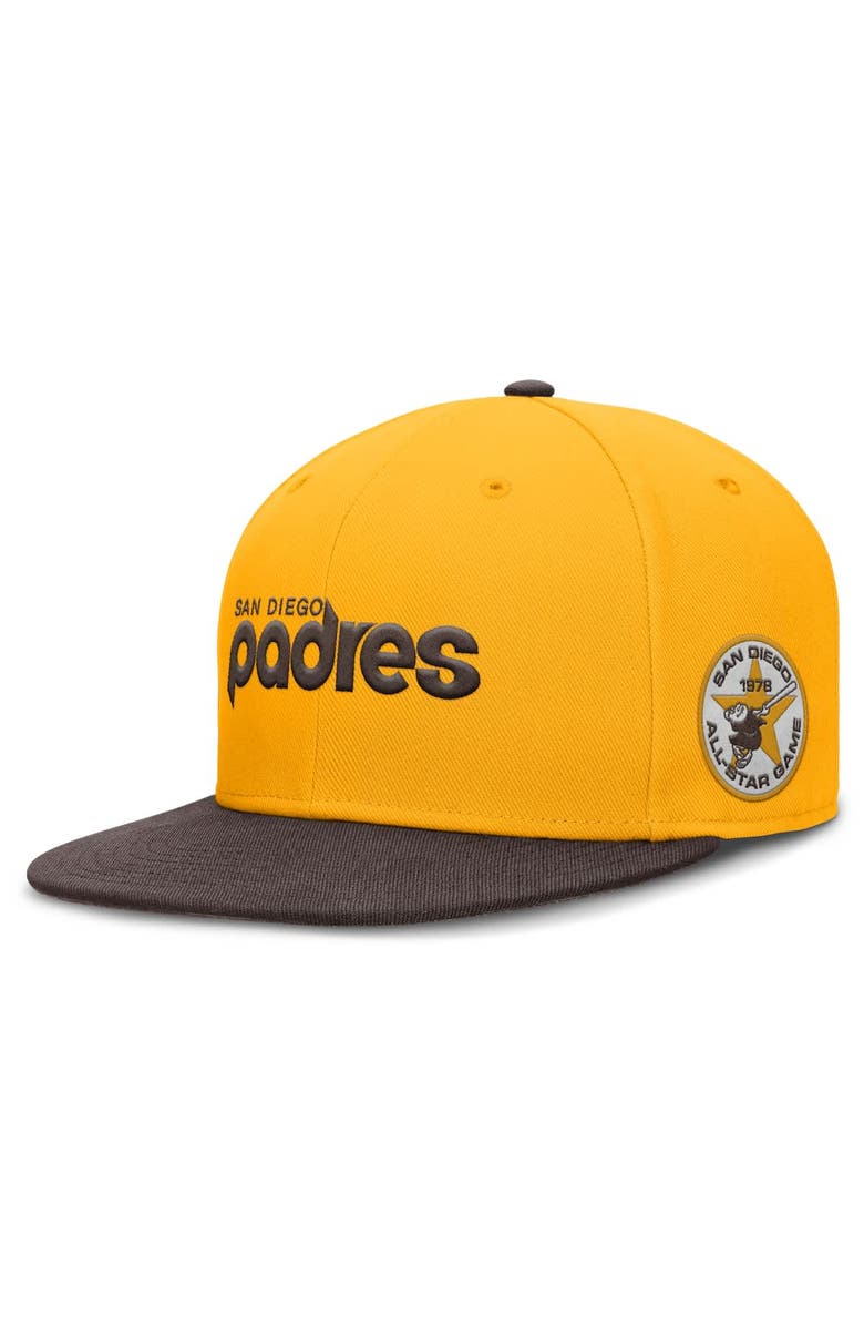 Nike Men's Nike Gold San Diego Padres True Performance Fitted Hat, Alternate, color, Gold