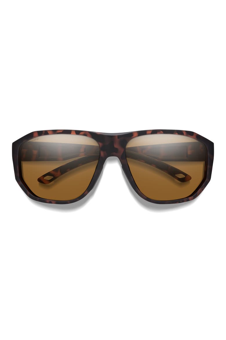 Outrigger 61mm ChromaPop™ Polarized Sunglasses, Main, color, MATTE TORTOISE / BROWN