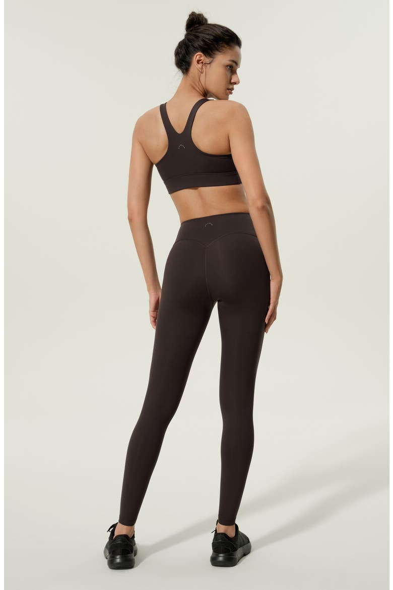 Women's Silk Contour High Rise Soft Ease Leggins, Alternate, color, Coffee Bean