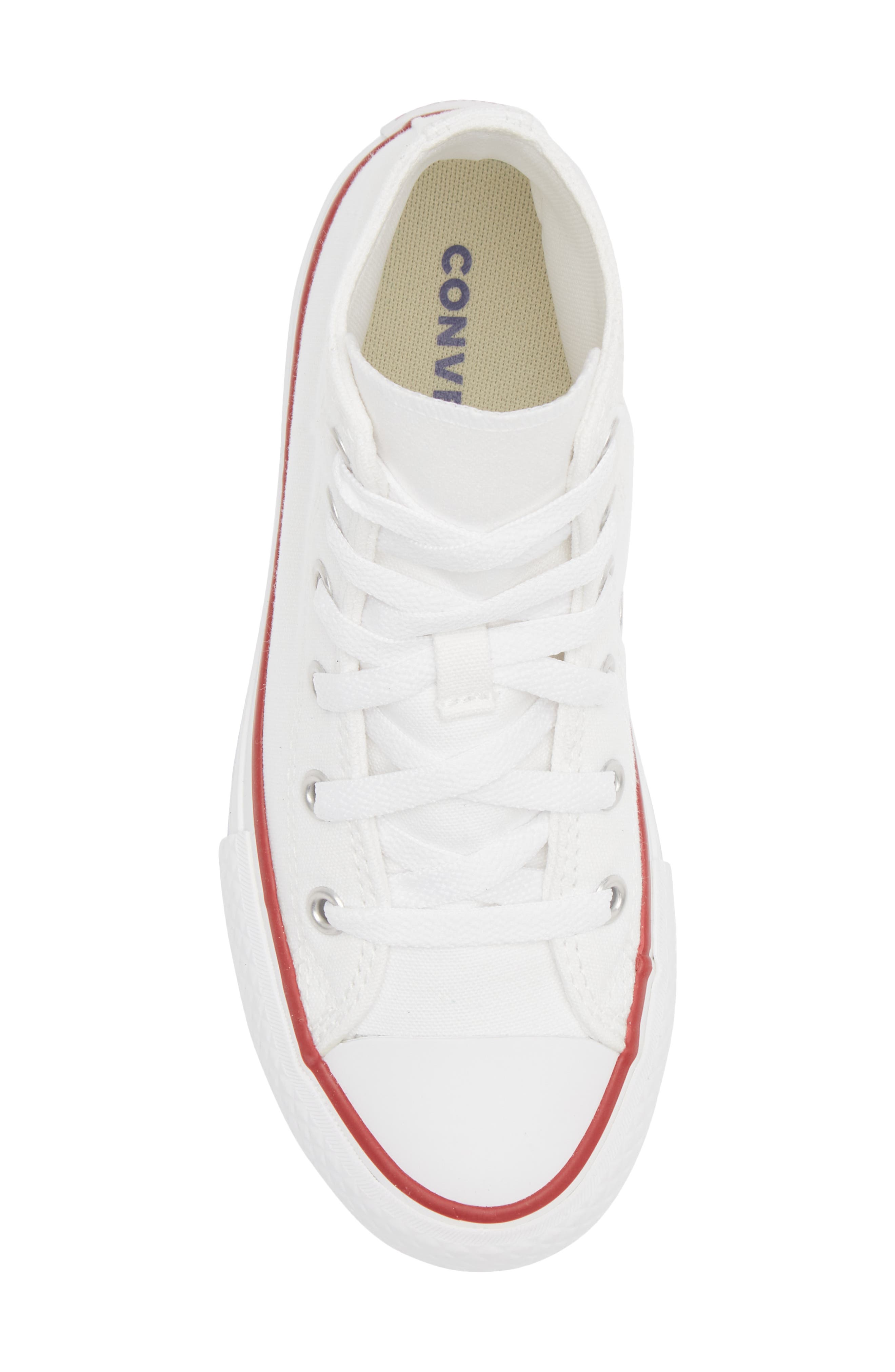 Converse Chuck Taylor<sup>®</sup> All Star<sup>®</sup> Lift Platform Sneaker, Alternate, color, White/ Garnet/ Navy