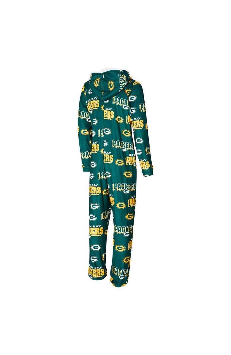 CONCEPTS SPORT Women's Concepts Sport Green Green Bay Packers  Roadway Allover Print Microfleece Full-Zip Union Suit, Alternate, color, 