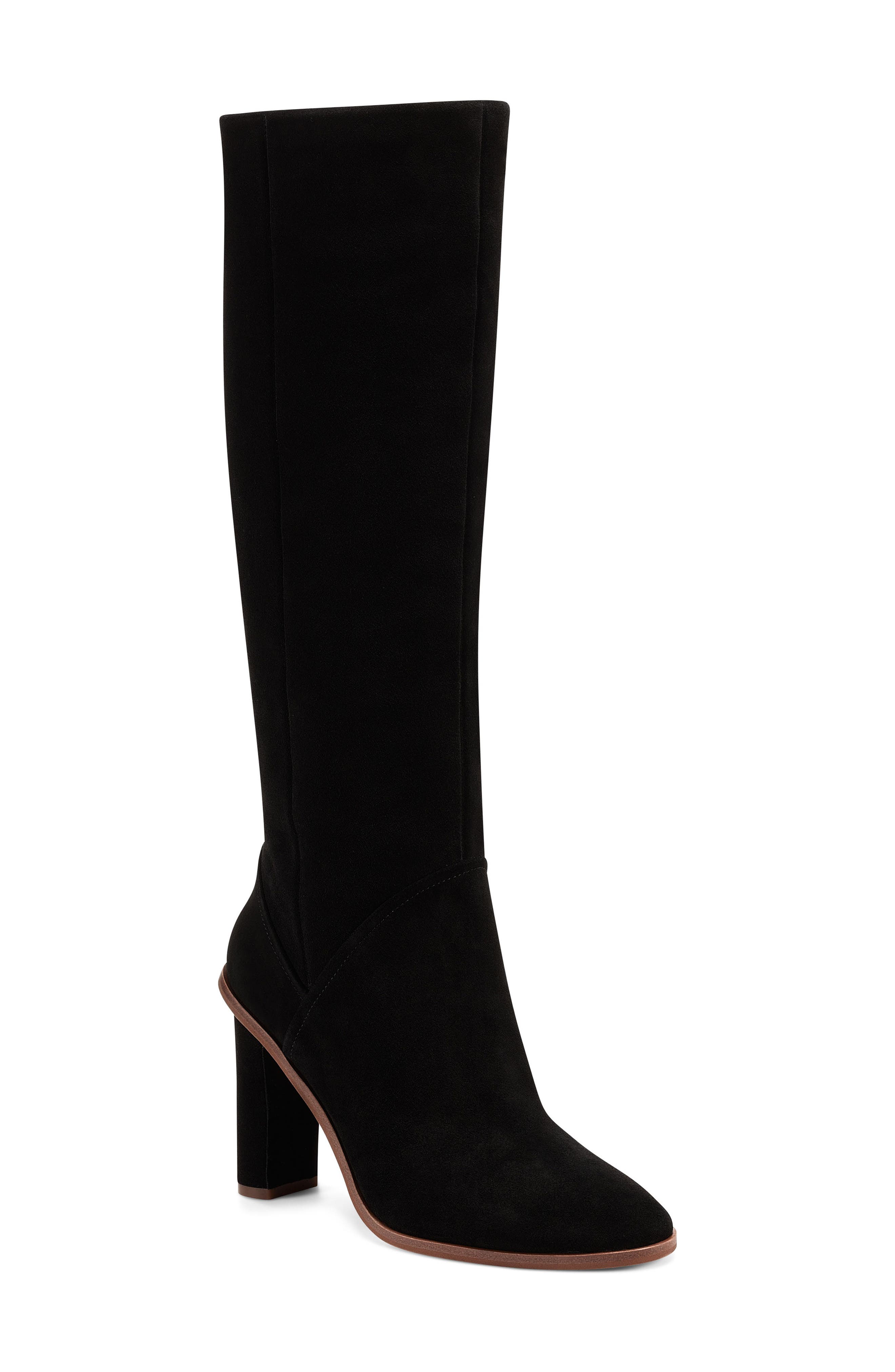 Phranzie Knee High Boot, Main, color, BLACK