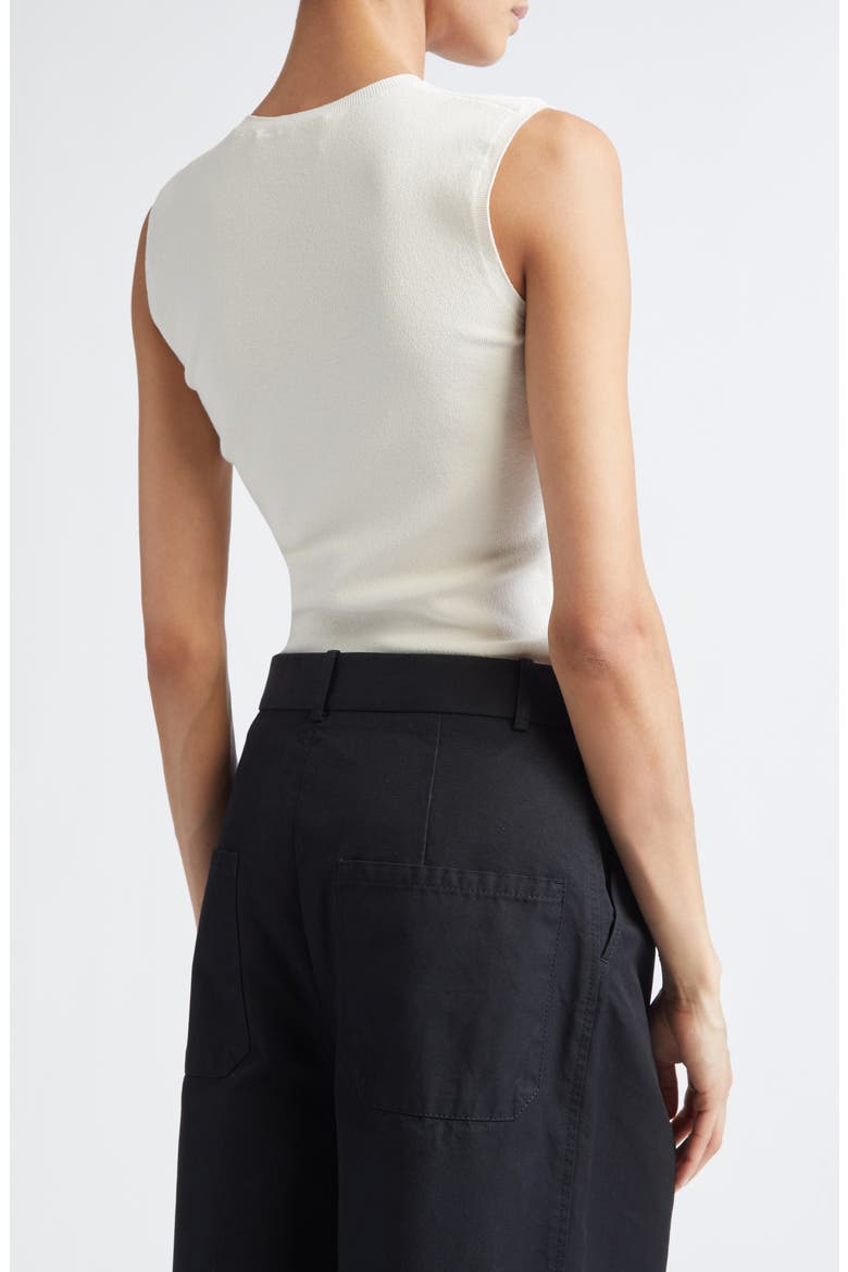 Bowery Sleeveless Silk Blend Sweater, Alternate, color, IVORY