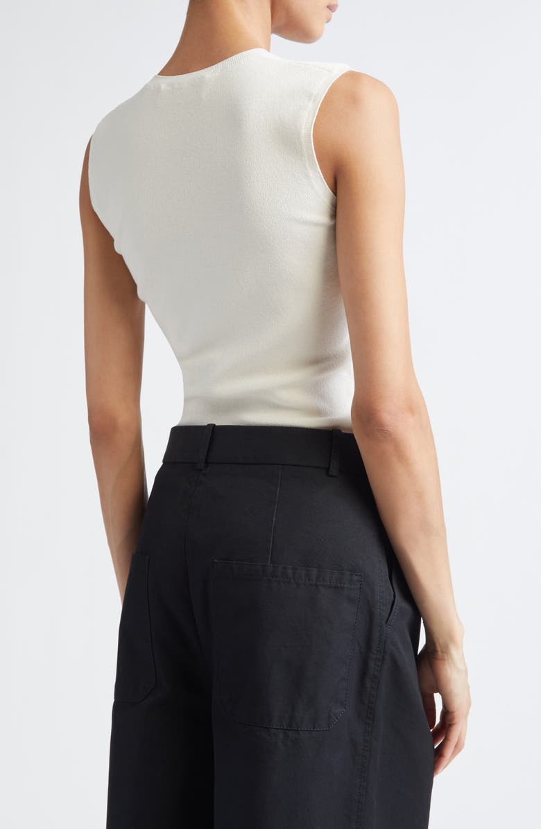 PARTOW Bowery Sleeveless Silk Blend Sweater, Alternate, color, Ivory