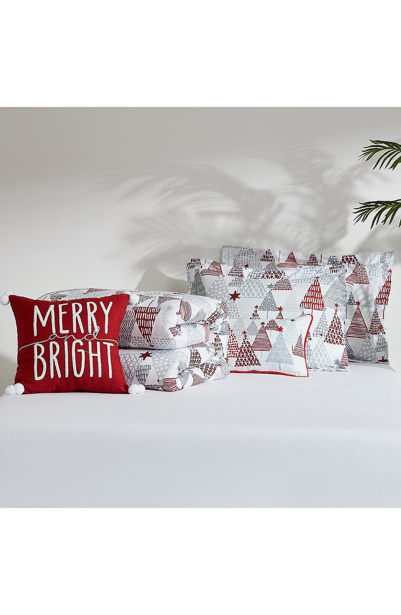 SOUTHSHORE FINE LINENS Merry and Bright Oversize Holiday Comforter Set, Alternate, color, Merry And Bright