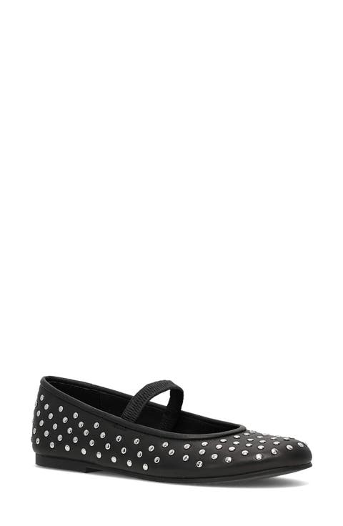 Emma Studded Mary Jane Flat (Women)