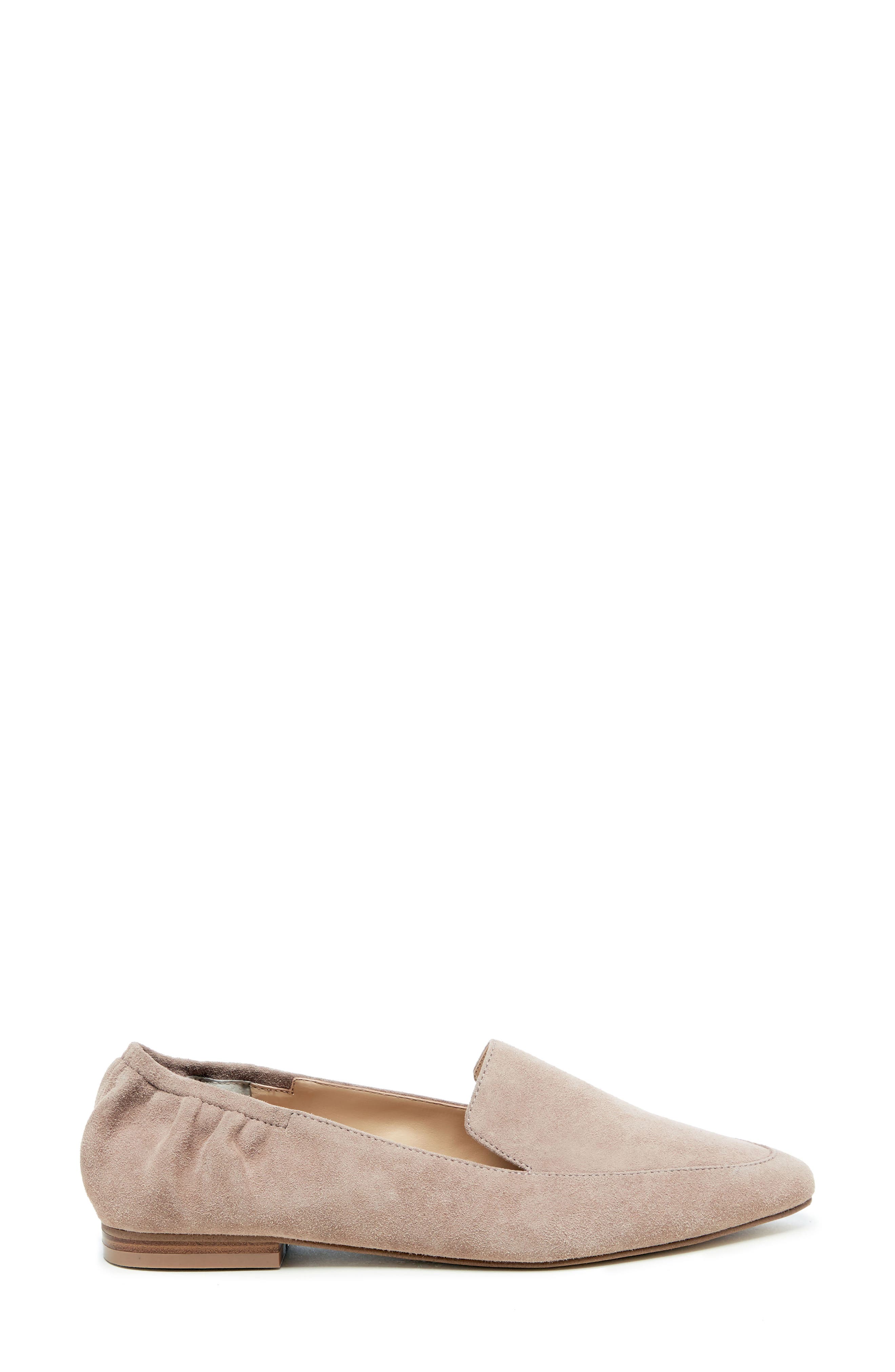 Breck Pointy Toe Flat, Alternate, color, SHELL SUEDE