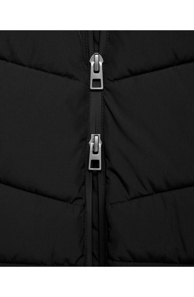 MANGO Water Repellent Hooded Puffer Coat, Alternate, color, Black