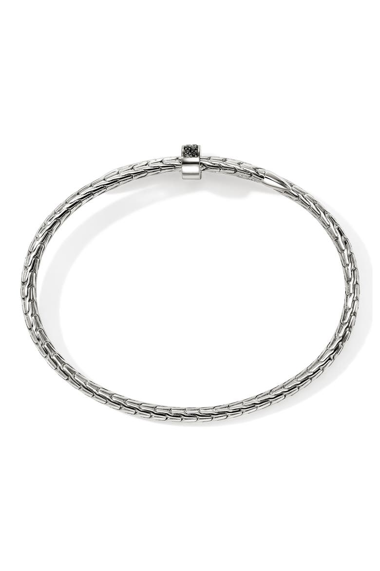 Spear Flex Cuff, Gemstones, 4mm, Alternate, color, SILVER