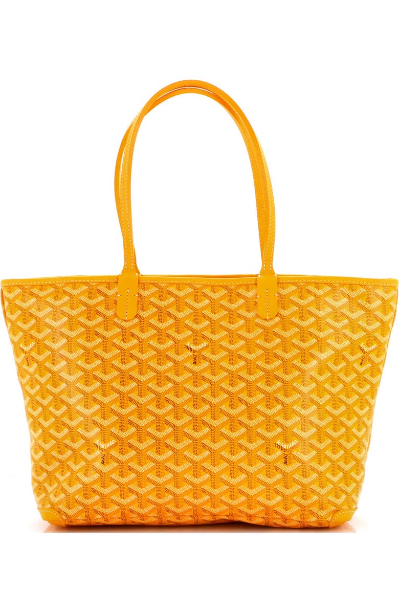 Pre-Owned Goyard Artois Tote Coated Canvas PM, Main, color, Yellow