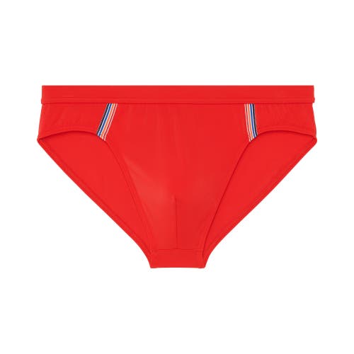 HOM Nautical Cup Mini Brief in Red 