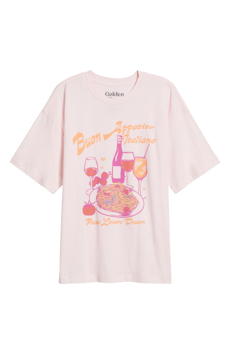 GOLDEN HOUR Buon Appetito Cotton Graphic T-Shirt, Alternate, color, Cradle Pink