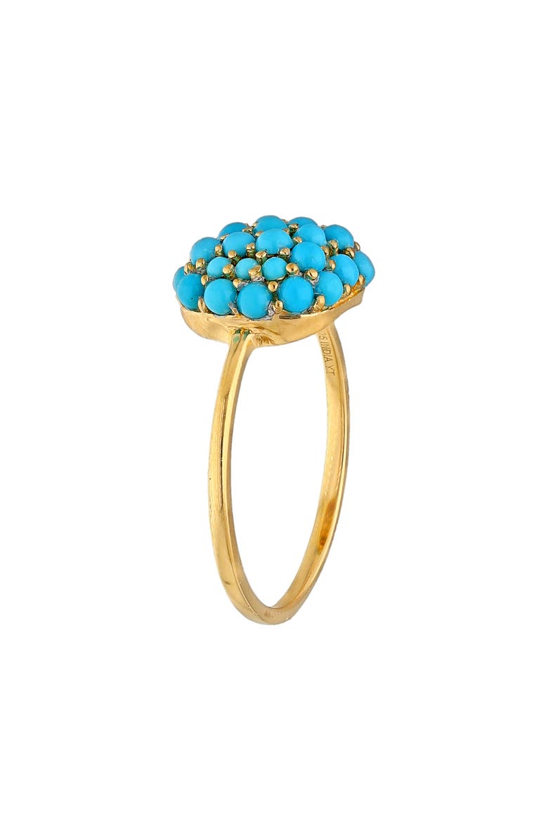 YS GEMS Sleeping Beauty Turquoise Ring, Alternate, color, Blue