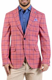 TailorByrd Textured Yarn Dyed Shadow Plaid Sport Coat