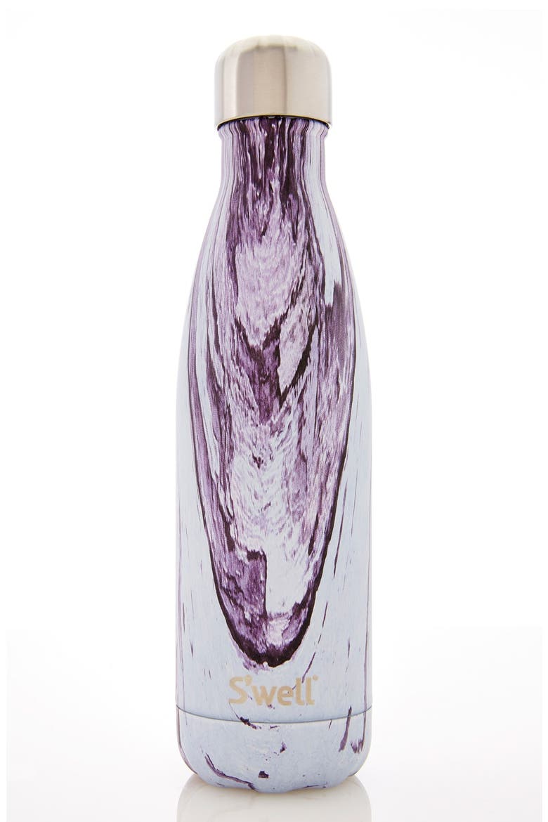 'The Wood Collection - Lily Wood' Insulated Stainless Steel Water Bottle, Alternate, color, LILY WOOD