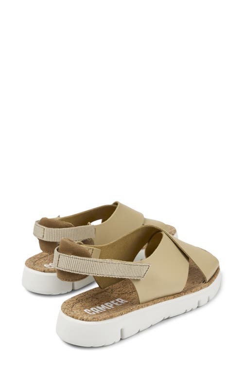 Shop Camper Oruga Slingback Sandal In Medium Beige