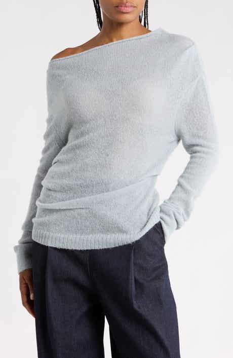 Freya One-Shoulder Alpaca-Blend Sweater