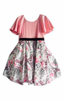 JOE-ELLA Kids' Paris Theme Dress
