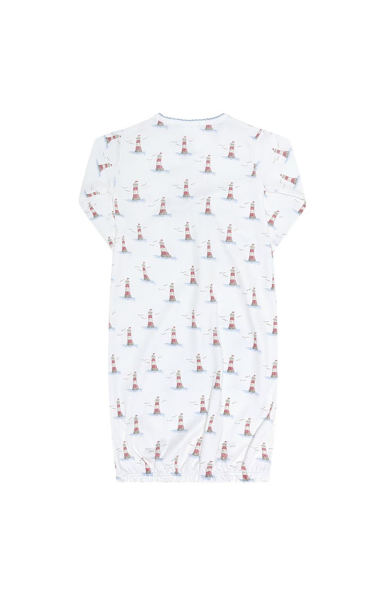 Nellapima Lighthouse Print Gown - Baby, Alternate, color, Red