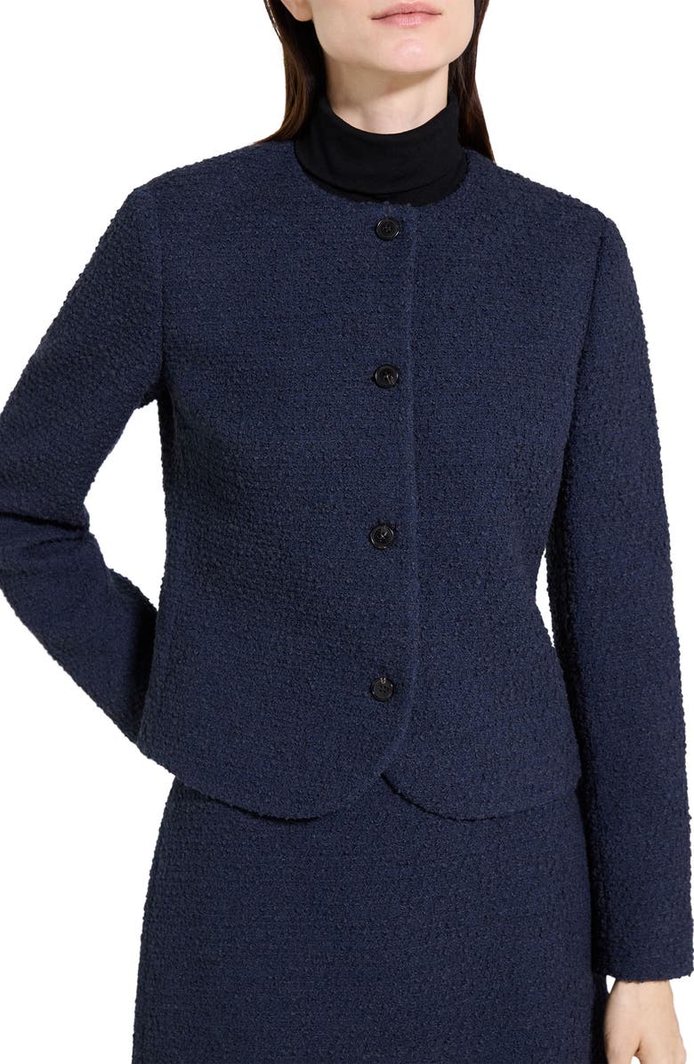 Theory Tweed Jacket, Alternate, color, Nocturne Navy