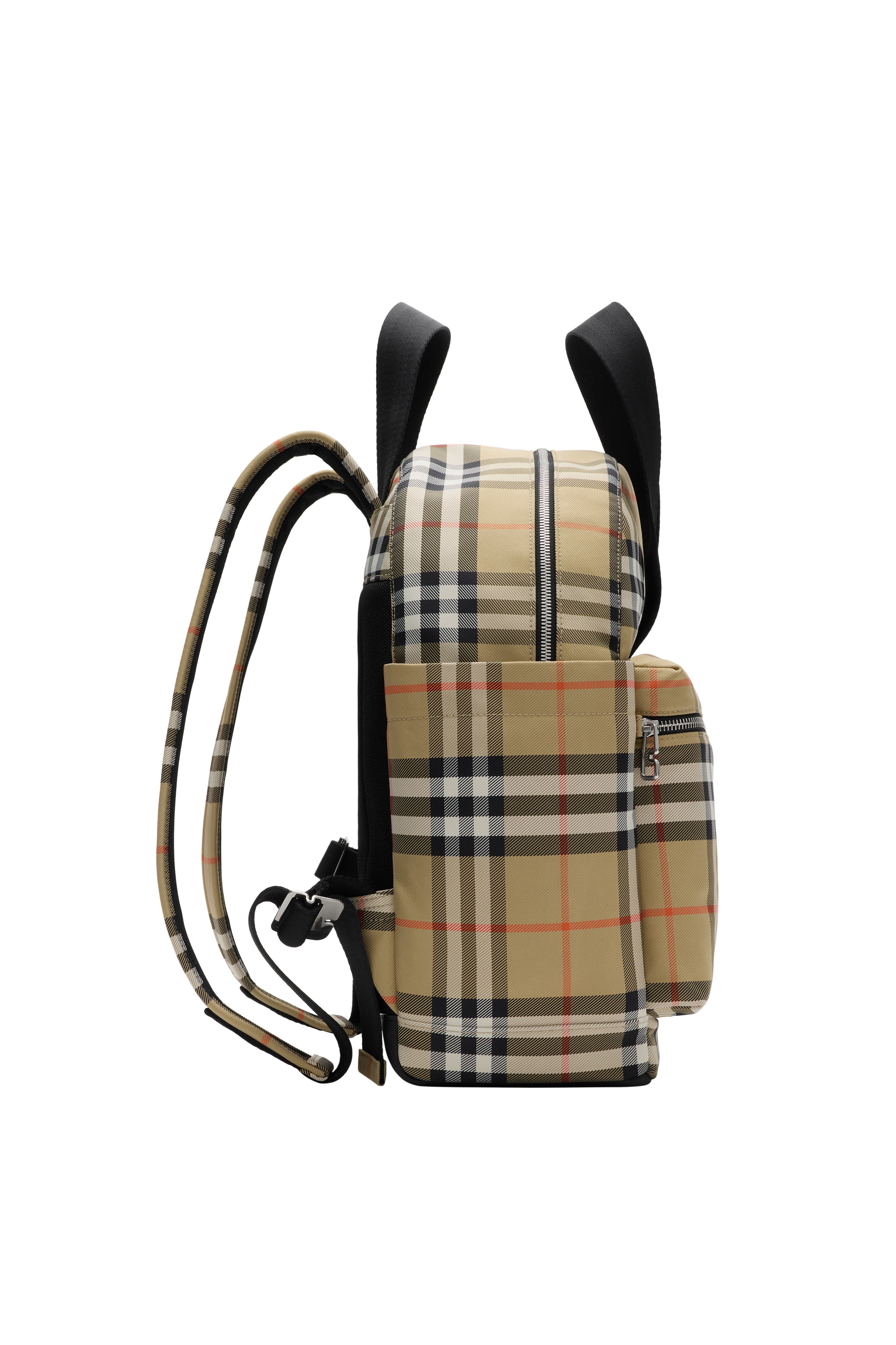 Burberry Check Baby Changing Backpack, Alternate, color, Sand