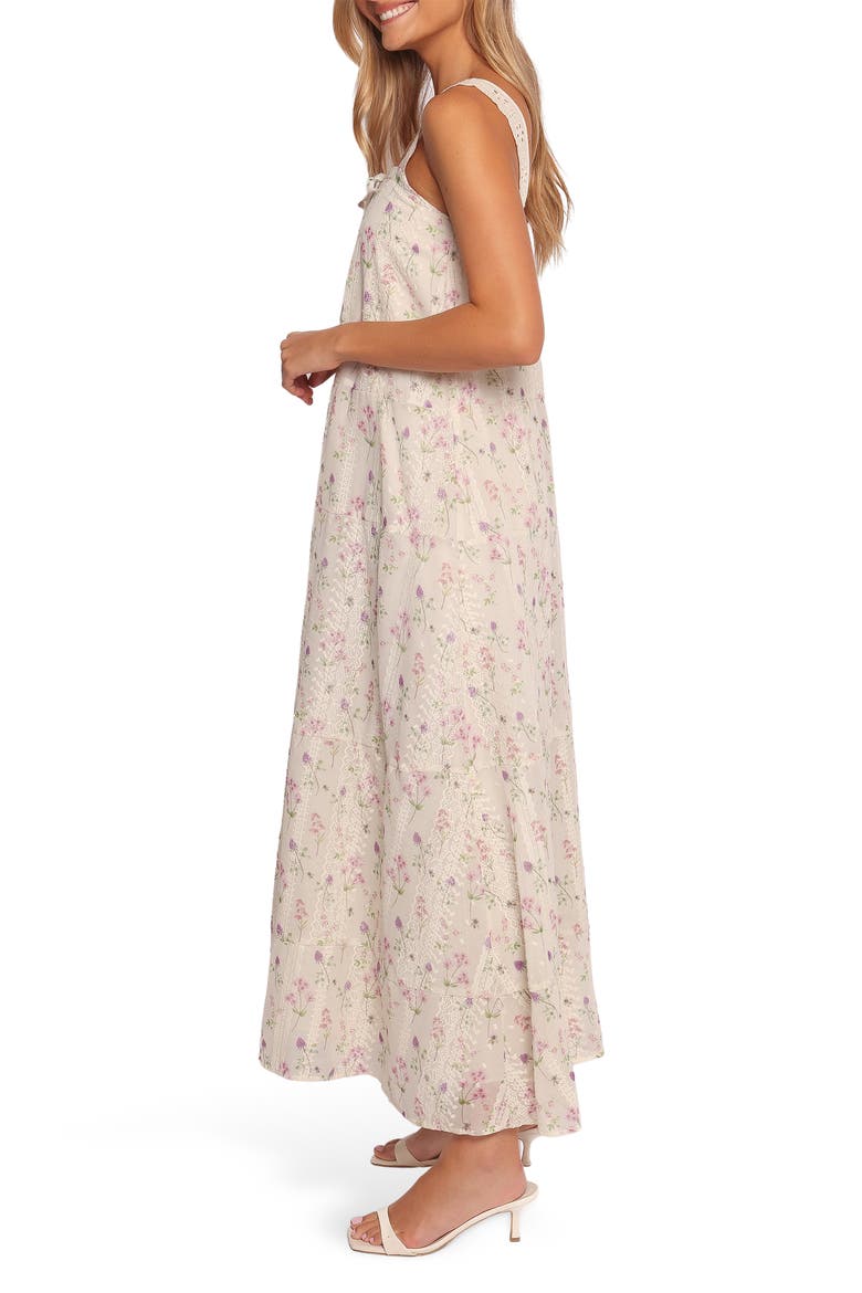 Caroline Embroidered Floral Maxi Sundress, Alternate, color, PINK FLORAL