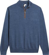 Peter Millar Autumn Crest Merino Wool Blend Quarter Zip Sweater