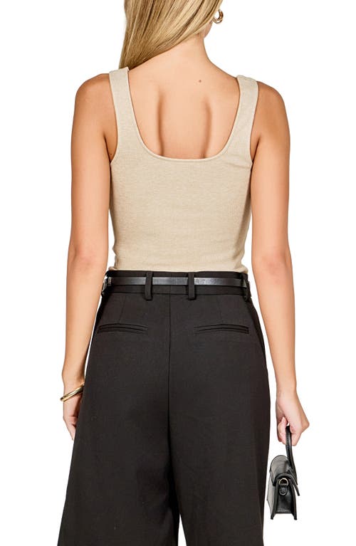 Endless Rose Rib Tank In Brown