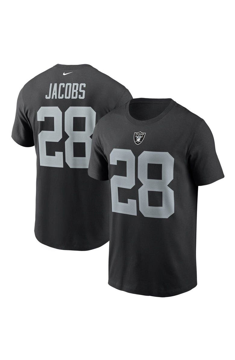 Nike Men's Nike Josh Jacobs Black Las Vegas Raiders Name & Number T-Shirt, Main, color, 