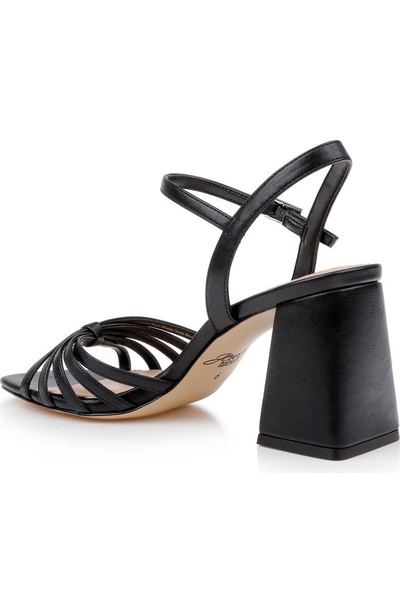 Jewel Badgley Mischka Patience Ankle Strap Sandal, Alternate, color, Black Leather