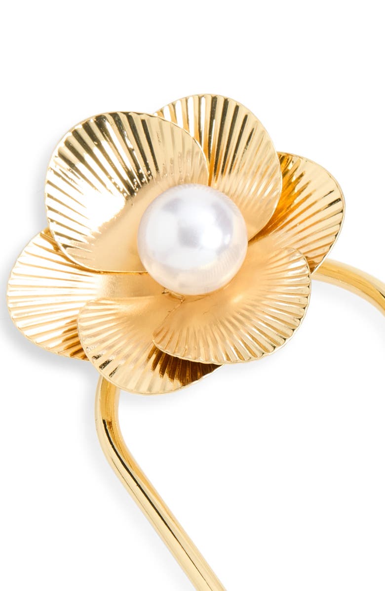 Tasha Flower Hair Pin, Alternate, color, Gold