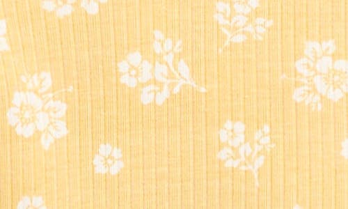 Poppy & Clay Stretch Organic Cotton Fitted Two-piece Pajamas In Yellow