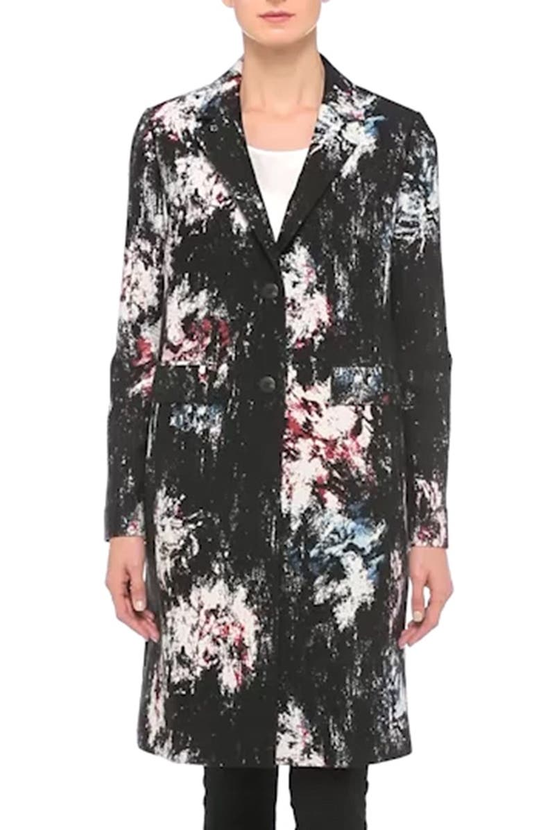 Classiques Entier<sup>®</sup> Chevron Jacquard Print Wool & Silk Topper, Alternate, color, 