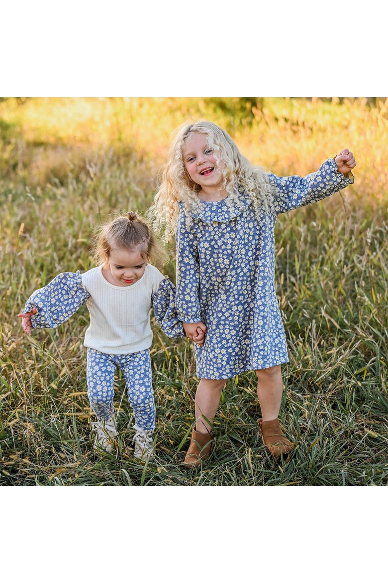 Pucker Cora Dress- Infant, Alternate, color, Heather Grey