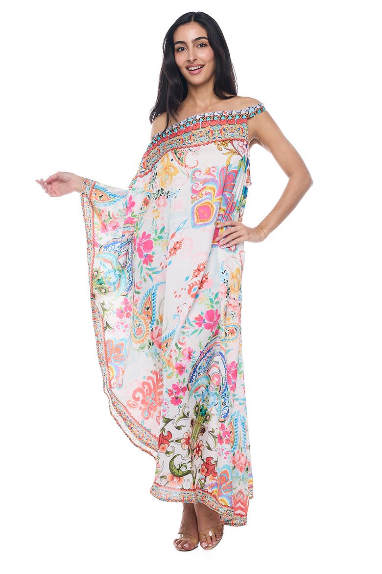 One Shoulder Maxi Dress, Alternate, color, WHITE