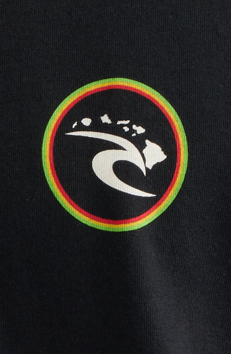 Rip Curl Hawaii Ring Cotton Graphic T-Shirt, Alternate, color, Black