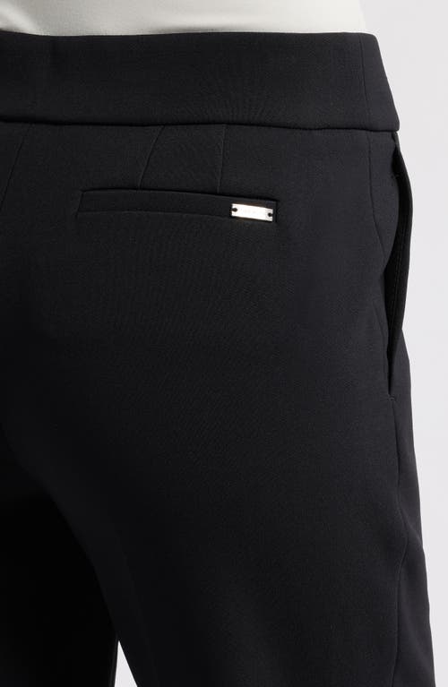 Anne Klein Pull-on Straight Leg Pants In Anne Black