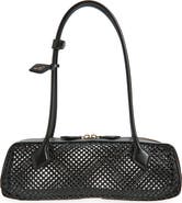 Alaïa Medium Le Teckel East/West Woven Leather Shoulder Bag