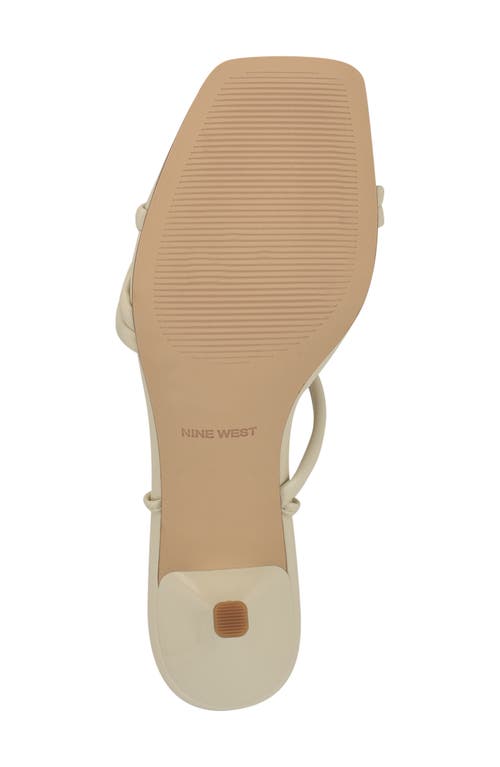 Nine West Hendy Ankle Wrap Sandal In Ivory