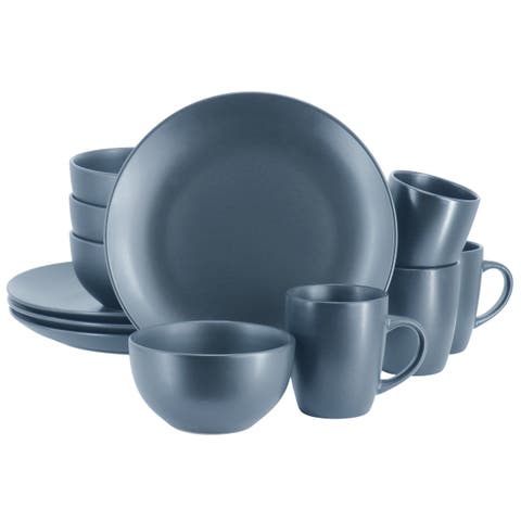 Everyday Plus 12 Piece Round Stoneware Dinnerware Set