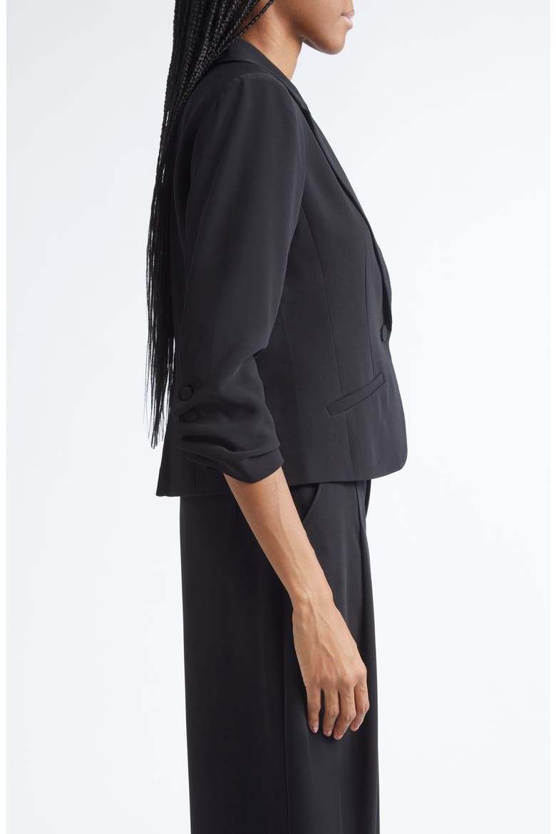 Le Petit Khloe Crop Blazer, Alternate, color, BLACK