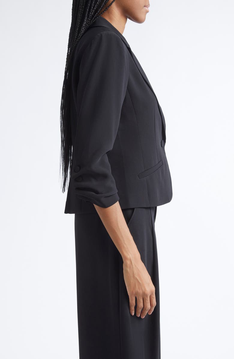 Cinq à Sept Le Petit Khloe Crop Blazer, Alternate, color, Black