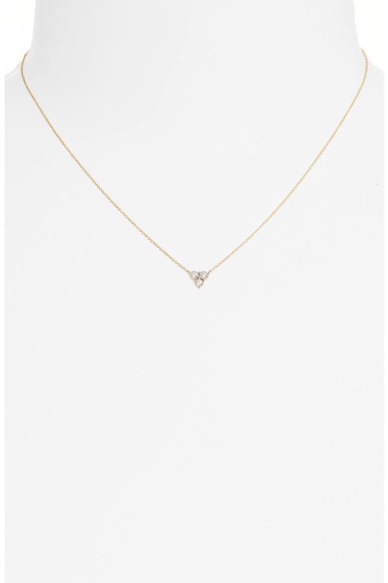 Ava Bea Trio Diamond Pendant Necklace, Alternate, color, YELLOW GOLD