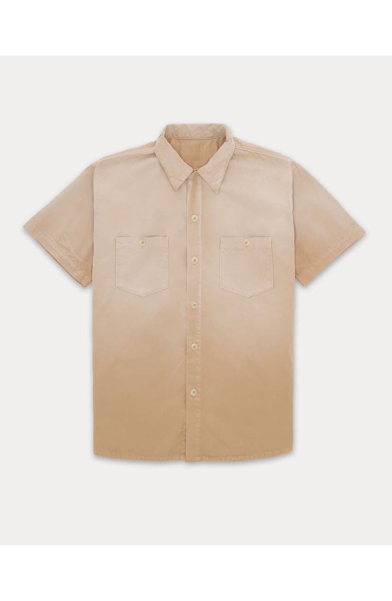 Fortela Jackson Short-Sleeve Cotton Shirt, Main, color, Beige
