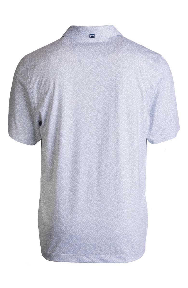 Cutter & Buck Pike Pebble Print Recycled Blend Polo, Alternate, color, White