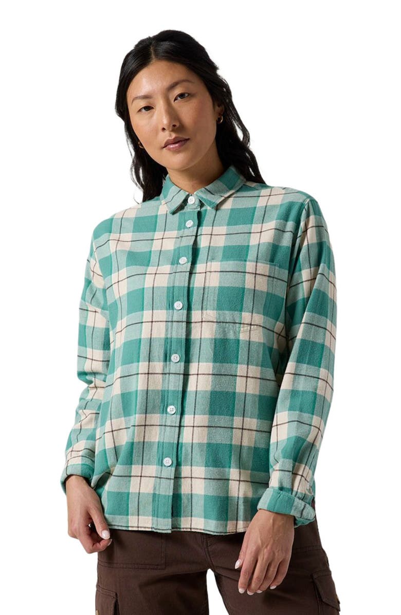 Backcountry Venture Classic Flannel Shirt - Women's, Main, color, Egret Drifter Plaid