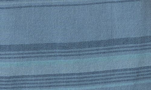 O'neill Seafaring Stripe Stretch Short Sleeve Button-up Shirt In Blue